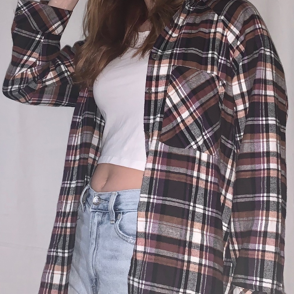 Multi colored flannel